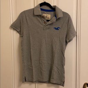 Hollister Size S Polo Tee Grey